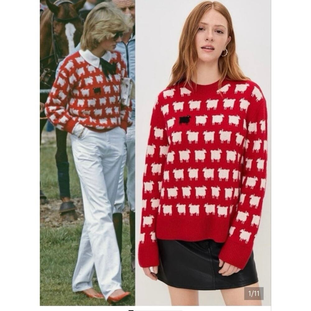 Cottagecore Countryside Grandmacore Whimsical Vintage knit 100% wool 0051A2